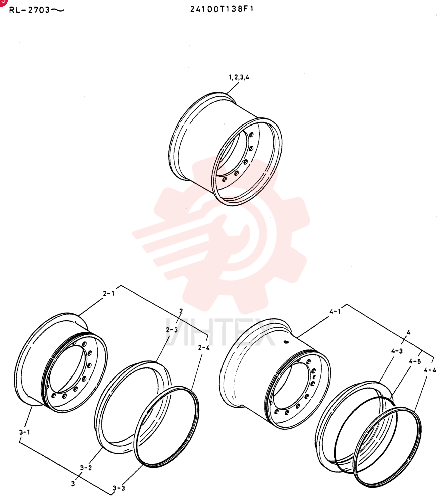 WHEEL 24100T138F1