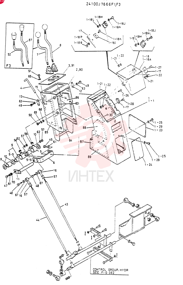 CONTROL   ASSY,   SIDE, Serial Range: RA.1123--1258