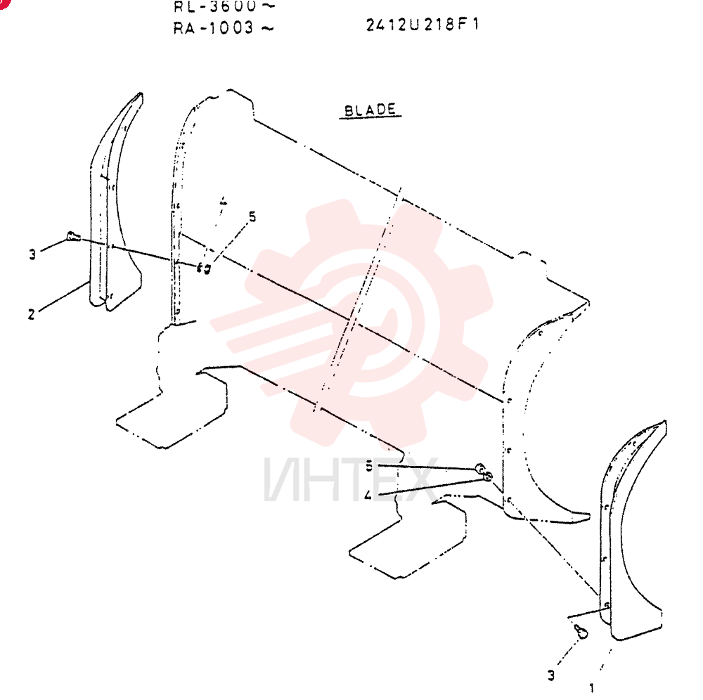 EDGE ASSY, SIDE 2412U218F1