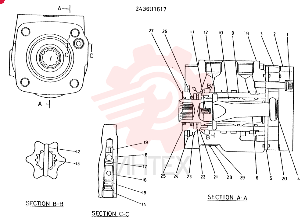 HYDRAULIC STEERING 2436U1617