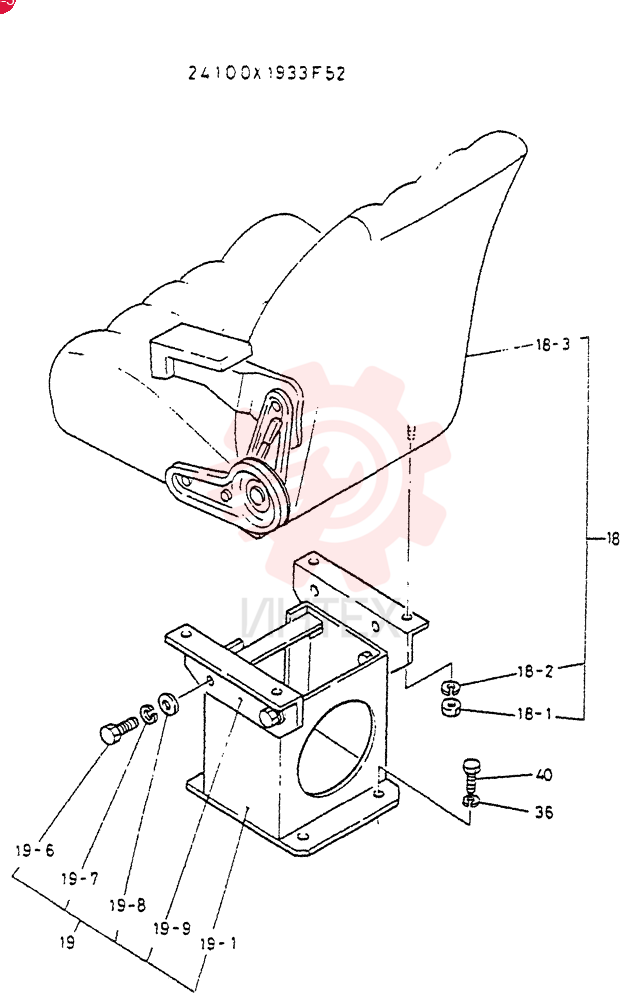 SEAT  ASSY,   OPERATOR 24100X1933F52