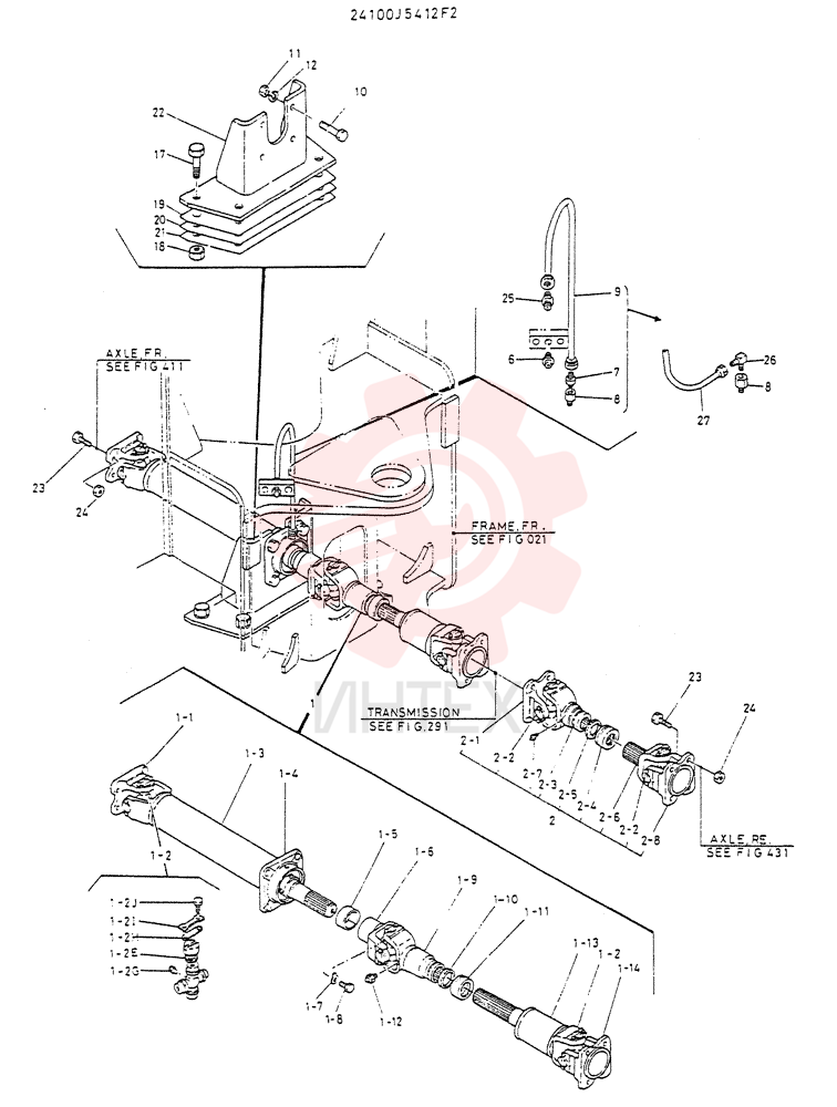 SHAFT GROUP, DRIVE 24100J5412F2