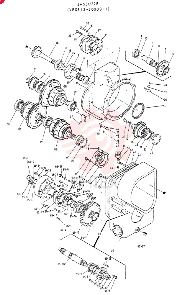 Схема (LK400) - WHEEL LOADER ASN RA1003 (1/03-12/03) 2453U328