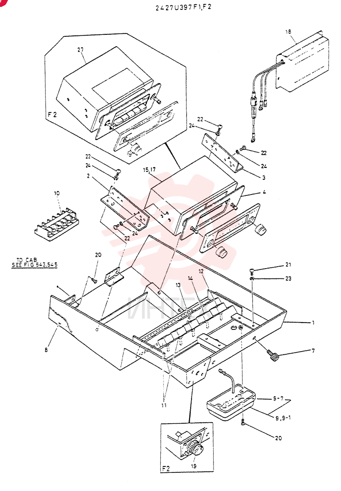 Схема (LK400) - WHEEL LOADER ASN RA1003 (1/03-12/03) 2427U397F1