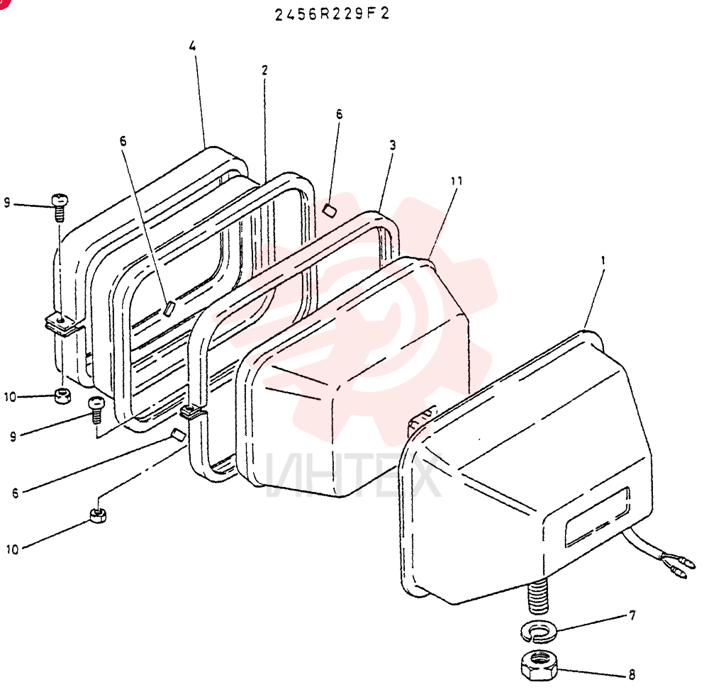 Схема (LK400) - WHEEL LOADER ASN RA1003 (1/03-12/03) 2456R229F2