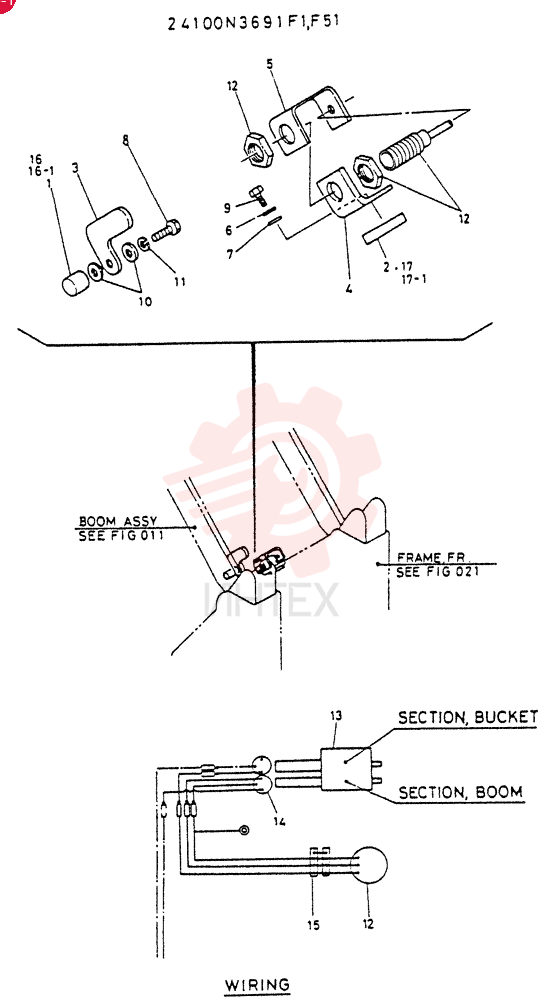 Схема (LK400) - WHEEL LOADER ASN RA1003 (1/03-12/03) 24100N3691F1