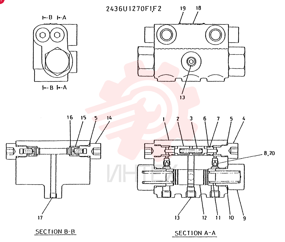 Схема (LK400) - WHEEL LOADER ASN RA1003 (1/03-12/03) 2436U1270F1