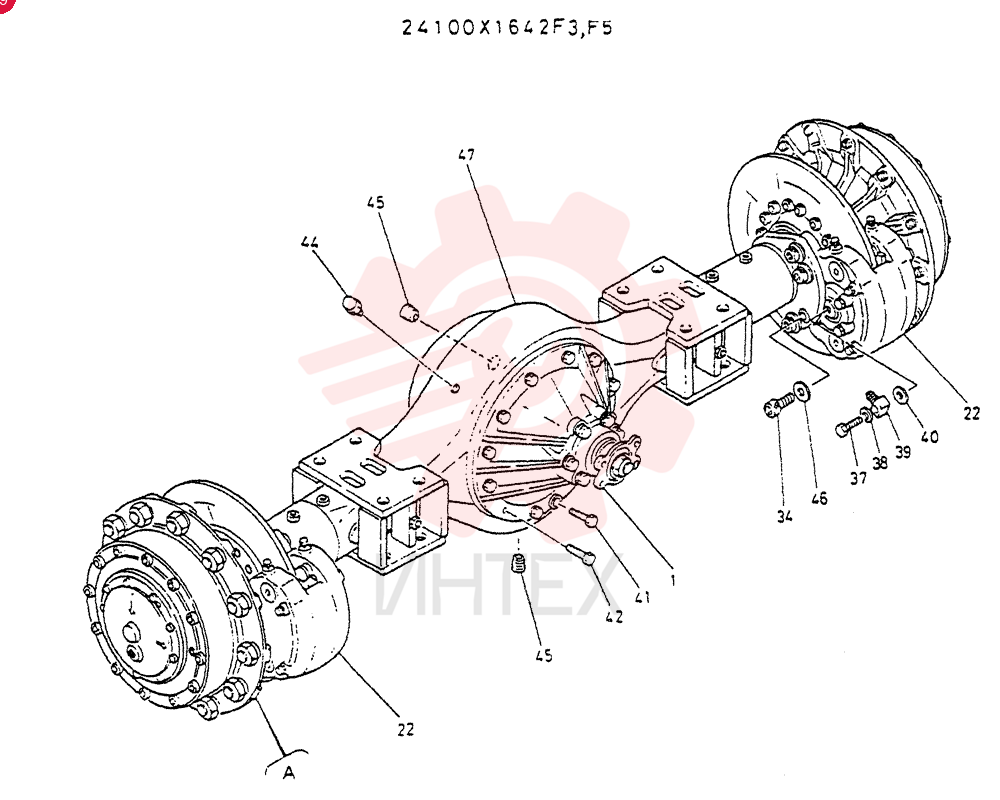 Схема (LK400) - WHEEL LOADER ASN RA1003 (1/03-12/03) 24100X1642F3 (1)