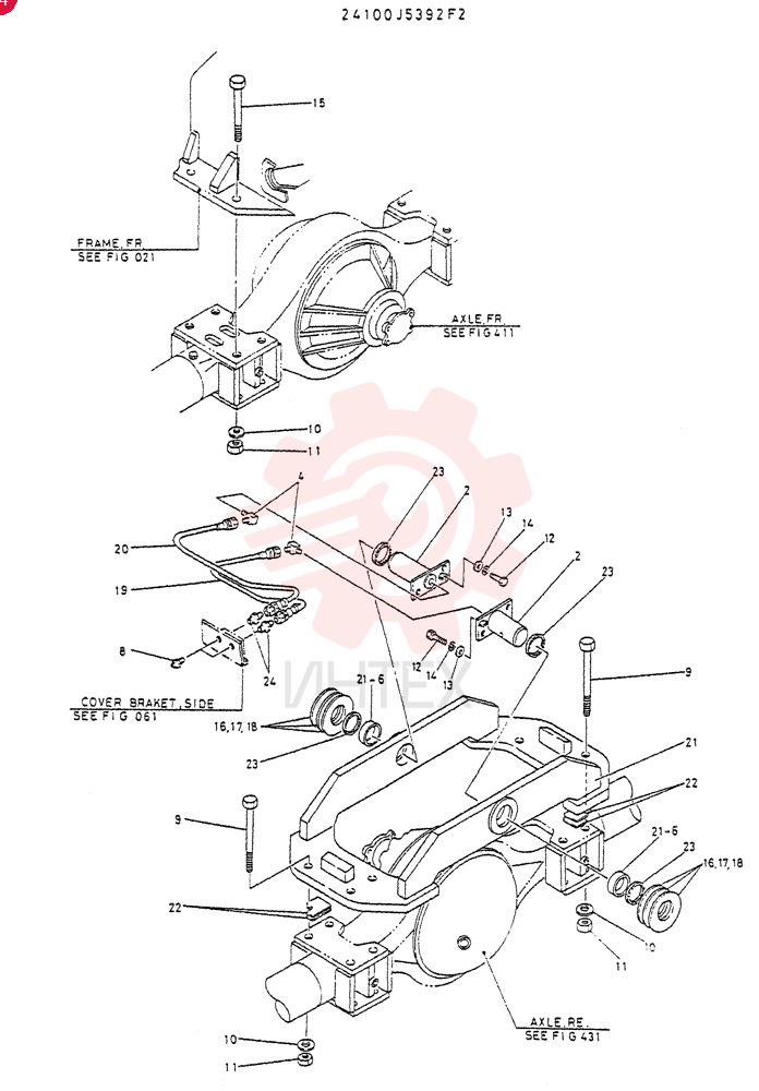 SUPPORT GROUP, AXLE 24100U5392F2