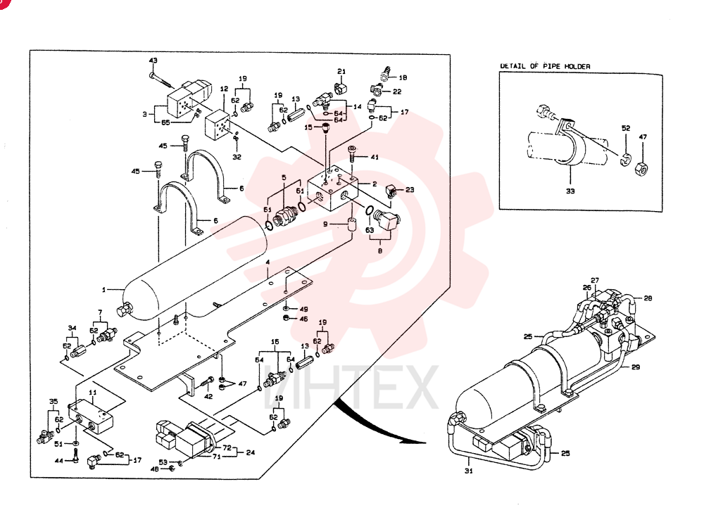 ACCUMULATOR ASSY, Start Serial: 4501-