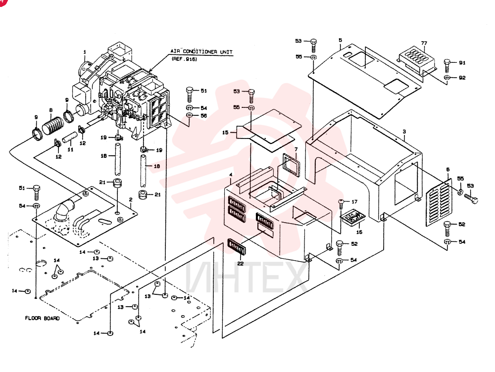 AIR C0NDITIONER UNIT REF 916, Start Serial: 4501 KL30890-20020 (2)