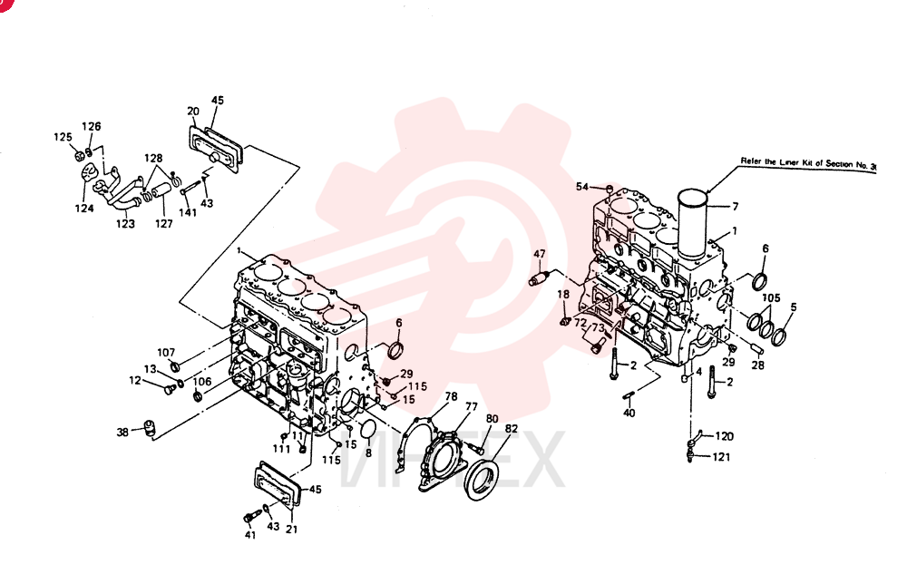 BLOCK ASSY.CYLINDER, Start Serial: 7901