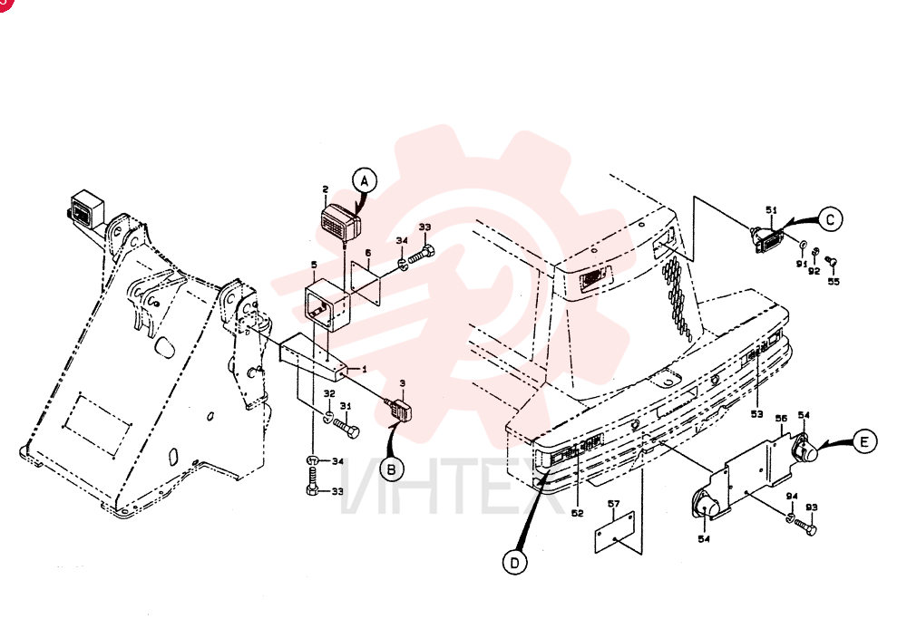 BRACKET, LAMP, Start Serial: 4501 KL40968-21470 (1)