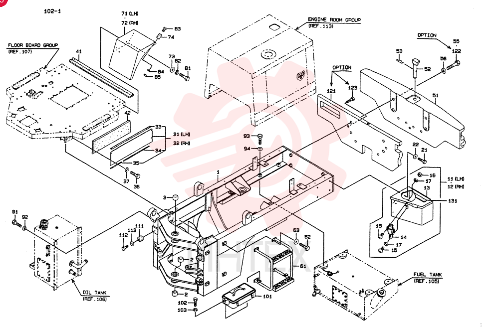 CHASSIS ASSY, RAR, Start Serial: 4501