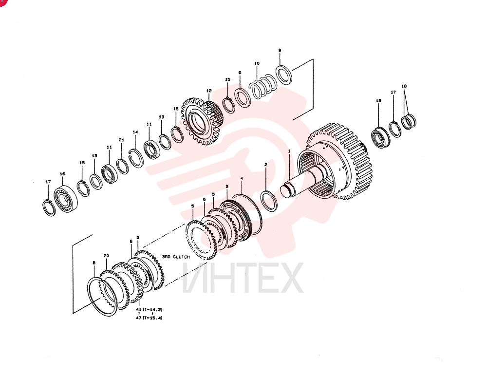 CLUTCH ASSY, Start Serial: 1- KL52301-00510