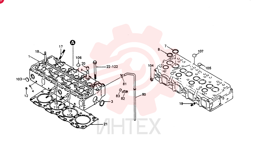 HEAD ASSY,CYLINDER, Start Serial: 7901 VI8942568531 (2)