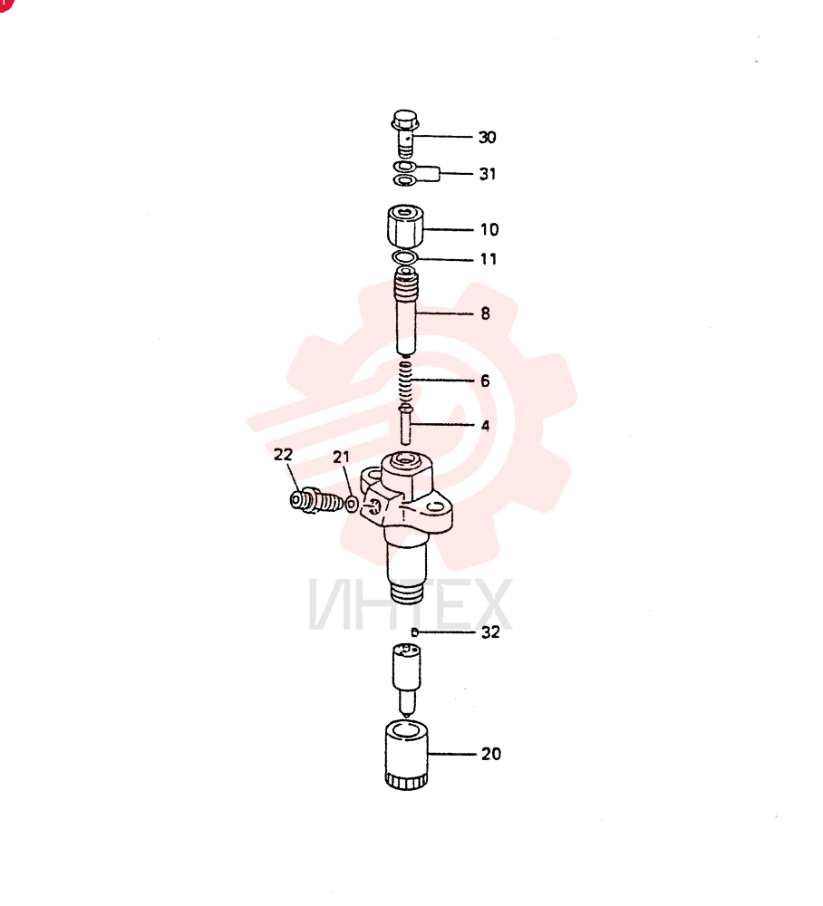 HOLDER ASSY,NOZZLE, Start Serial: 7901