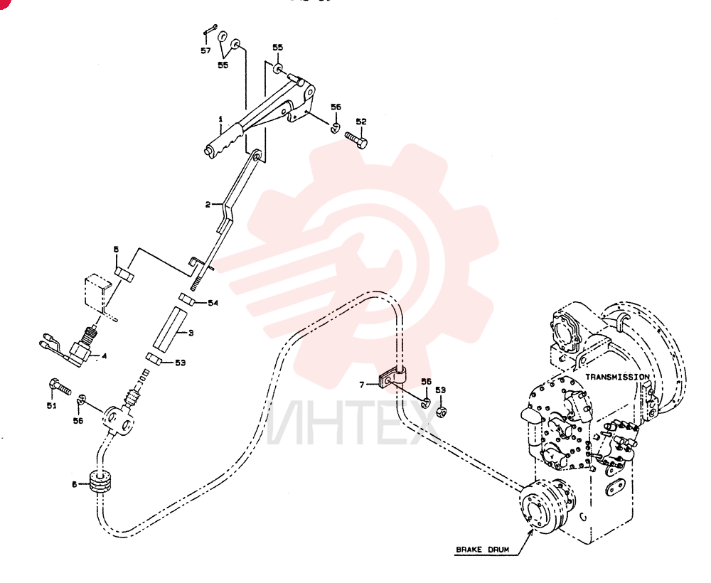 LEVER ASSY.BRAKE, Start Serial: 4501-