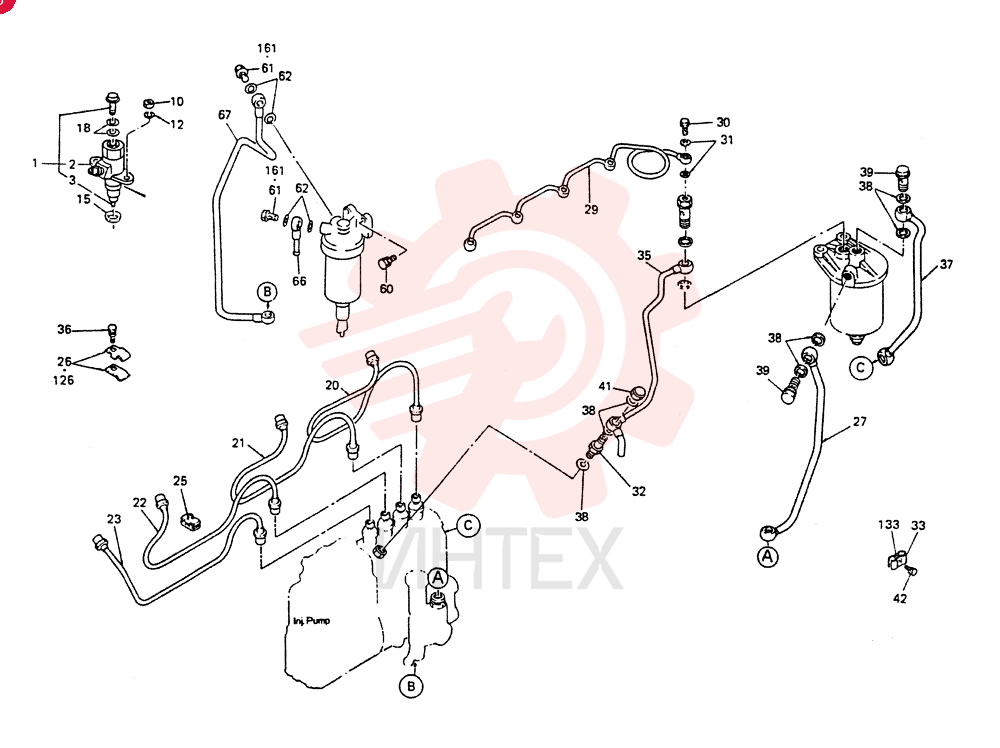 NOZZLE ASSV.INJECTION, Start Serial: 7901