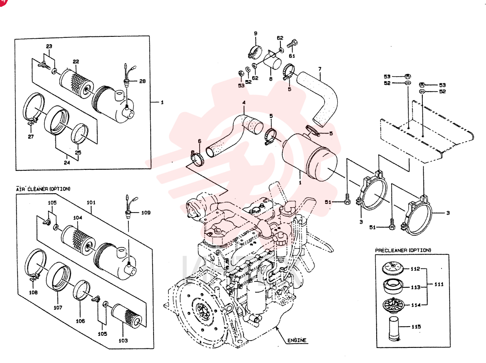 Схема (LK450) - MARK II WHEEL LOADER ASN RL04501 (1/93-12/06) KL50101-02650