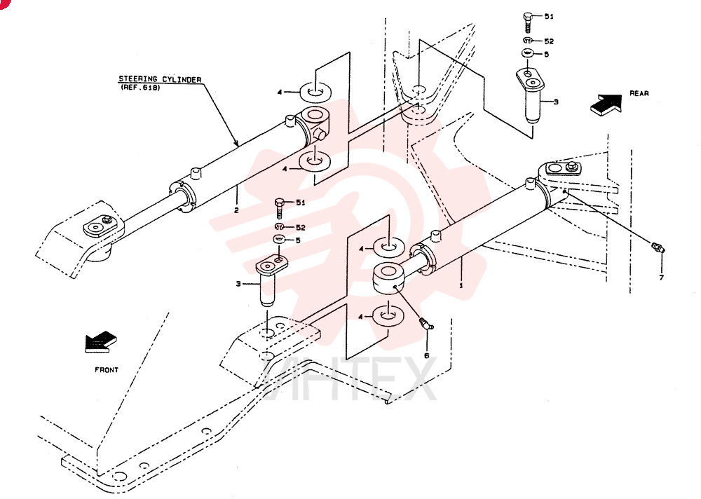 STEERING CYLINDER KL34820-90110 (1)
