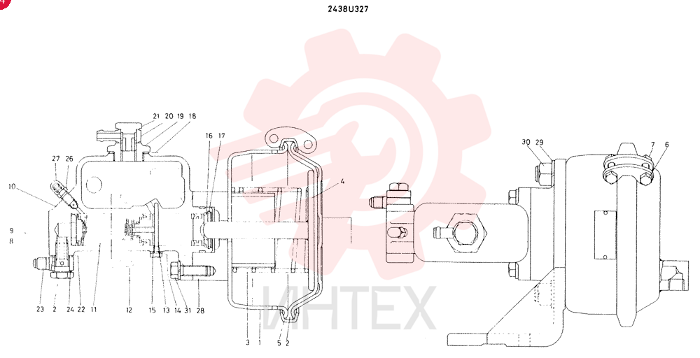 BRAKE CYLINDER 2438U327