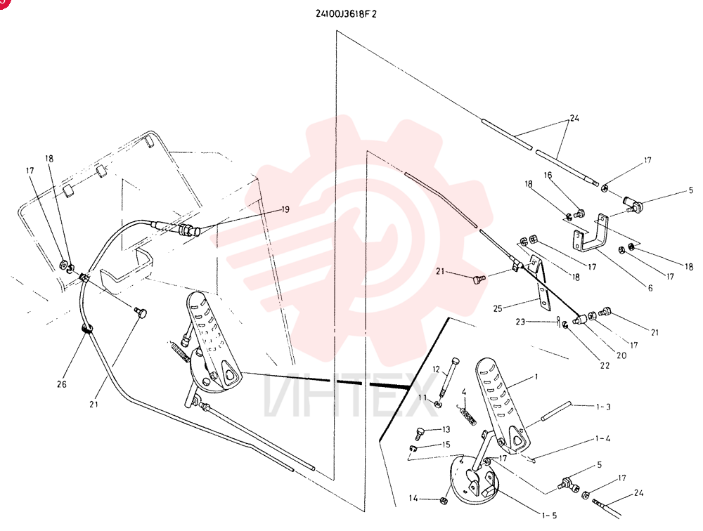 CONTROL GROUP, ENG., CONSISTS OF REF 1 TO 26