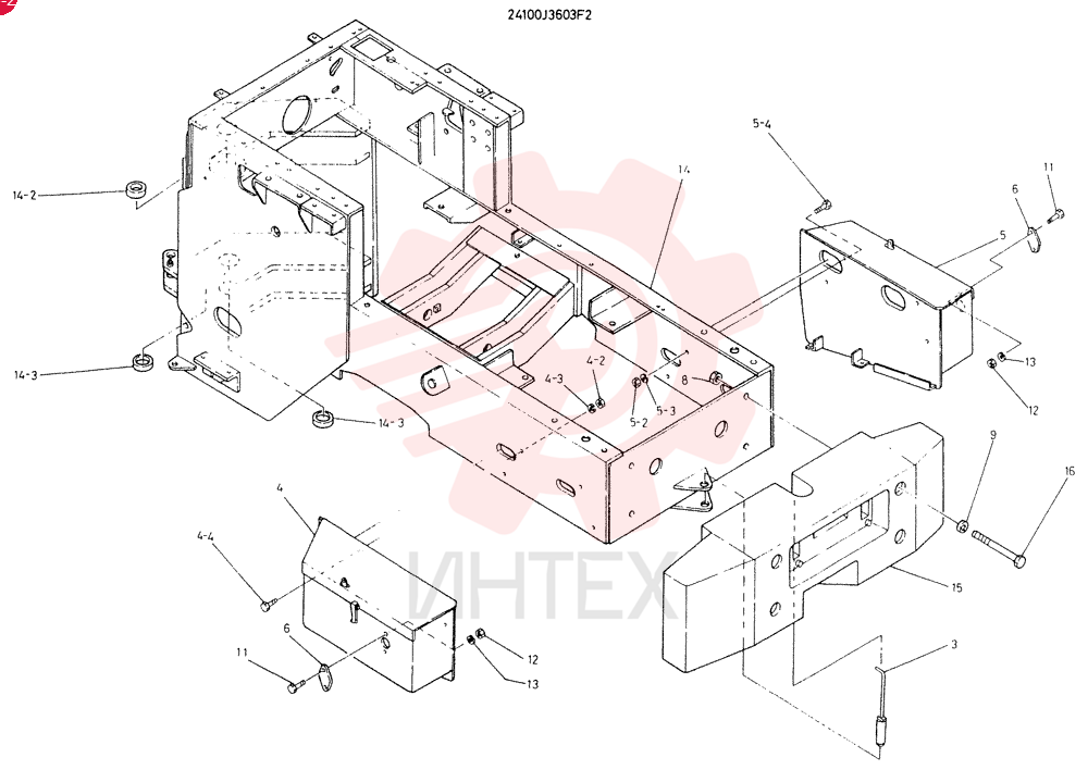 FRAME GROUP, RE., CONSISTS OF REF 3 TO 16