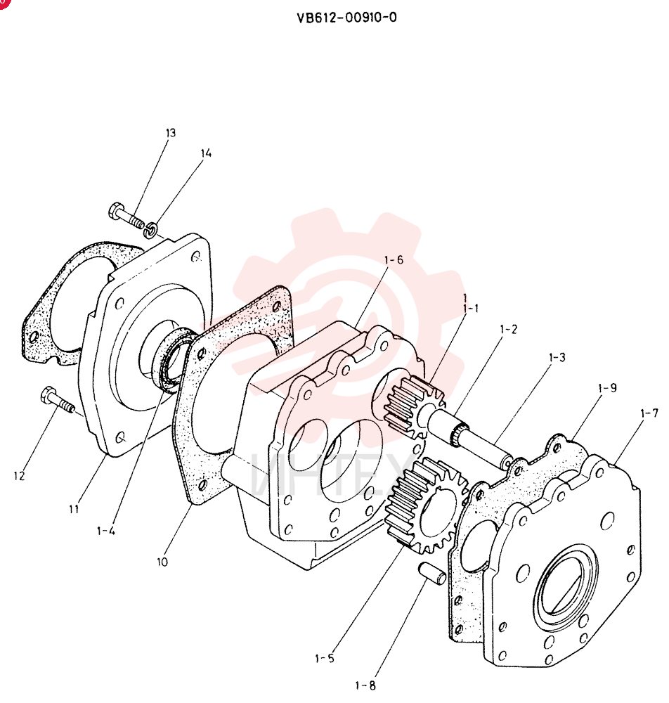 PUMP ASSY, CONSISTS OF REF 1 TO 15