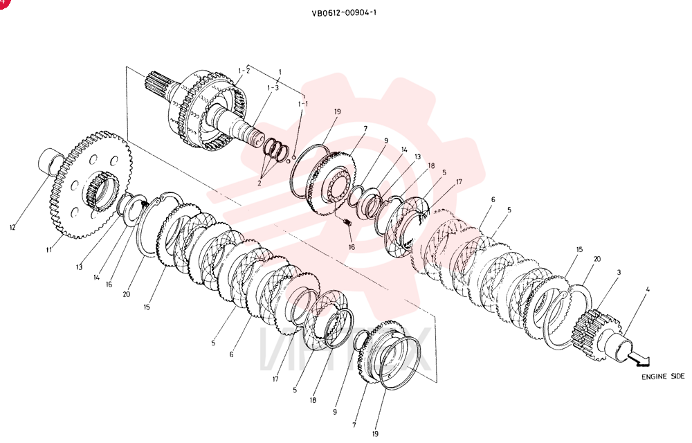 Схема (LK500) - WHEEL LOADER ASN RM1015 (1/03-12/03) VB0612-00904-1
