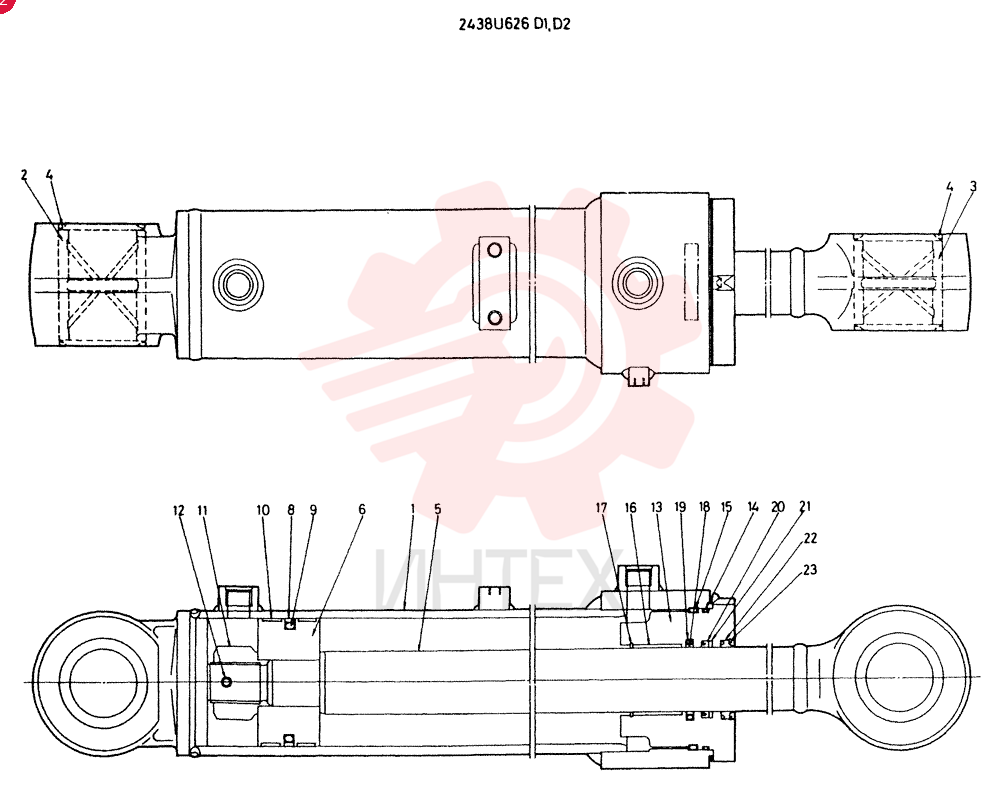 Схема (LK500) - WHEEL LOADER ASN RM1015 (1/03-12/03) 2438U626D1