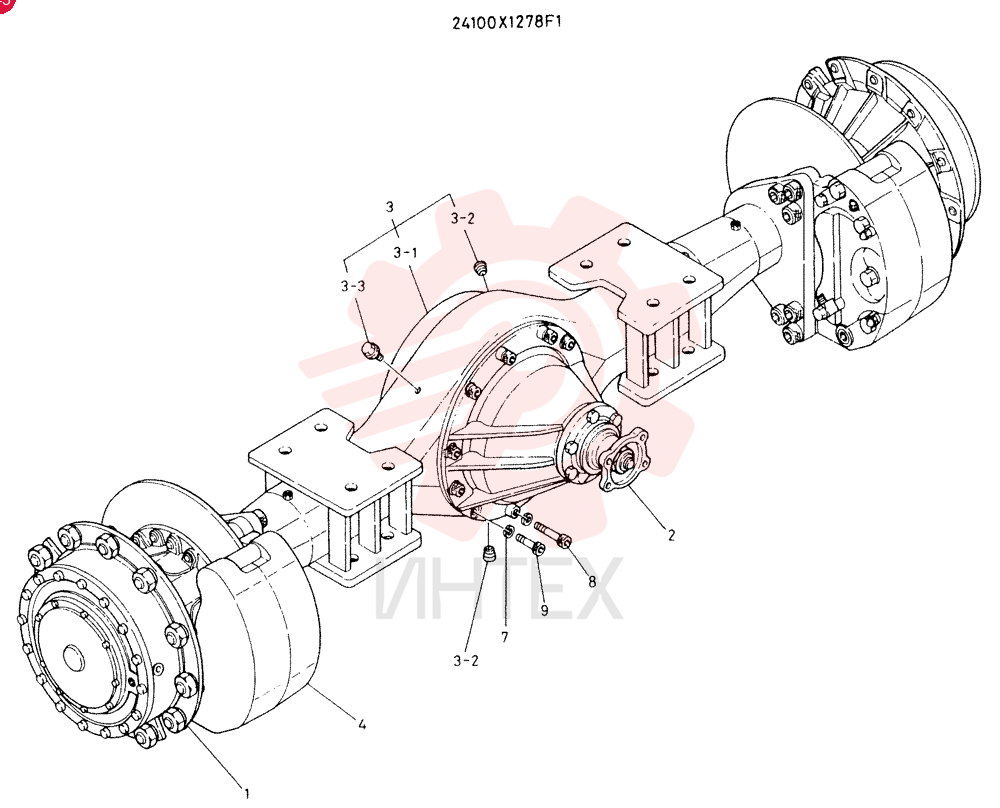 Схема (LK500) - WHEEL LOADER ASN RM1015 (1/03-12/03) 24100X1278F1