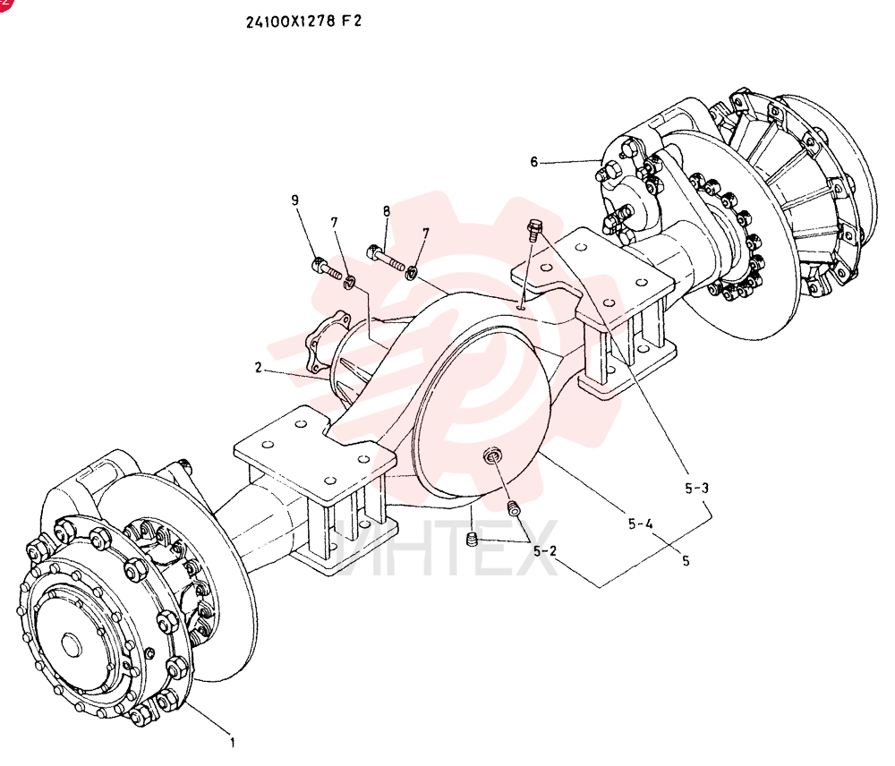 Схема (LK500) - WHEEL LOADER ASN RM1015 (1/03-12/03) 24100X1278F2