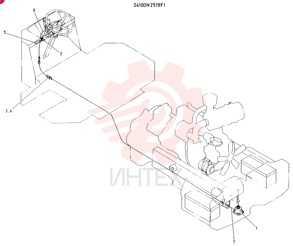 Схема (LK500) - WHEEL LOADER ASN RM1015 (1/03-12/03) 24100N2519F1