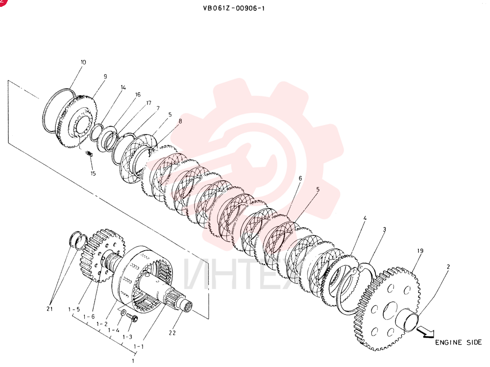 Схема (LK500) - WHEEL LOADER ASN RM1015 (1/03-12/03) VB0612-00906-1