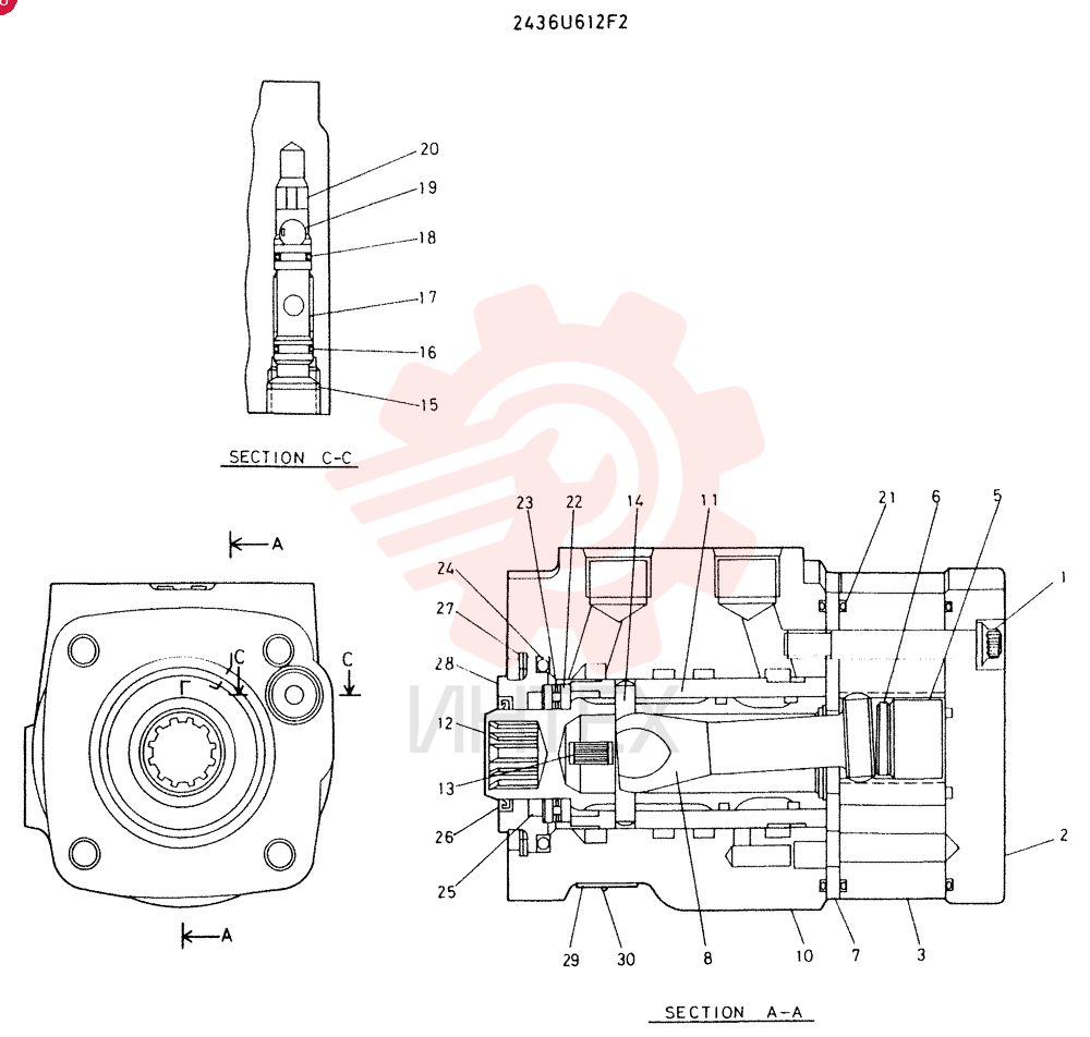 STEERING BOX 2436U612F2