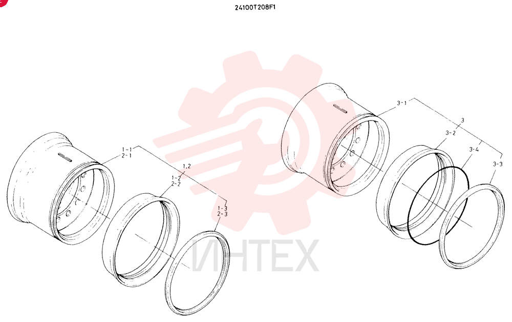 WHEEL, CONSISTS OF REF 1 TO 3