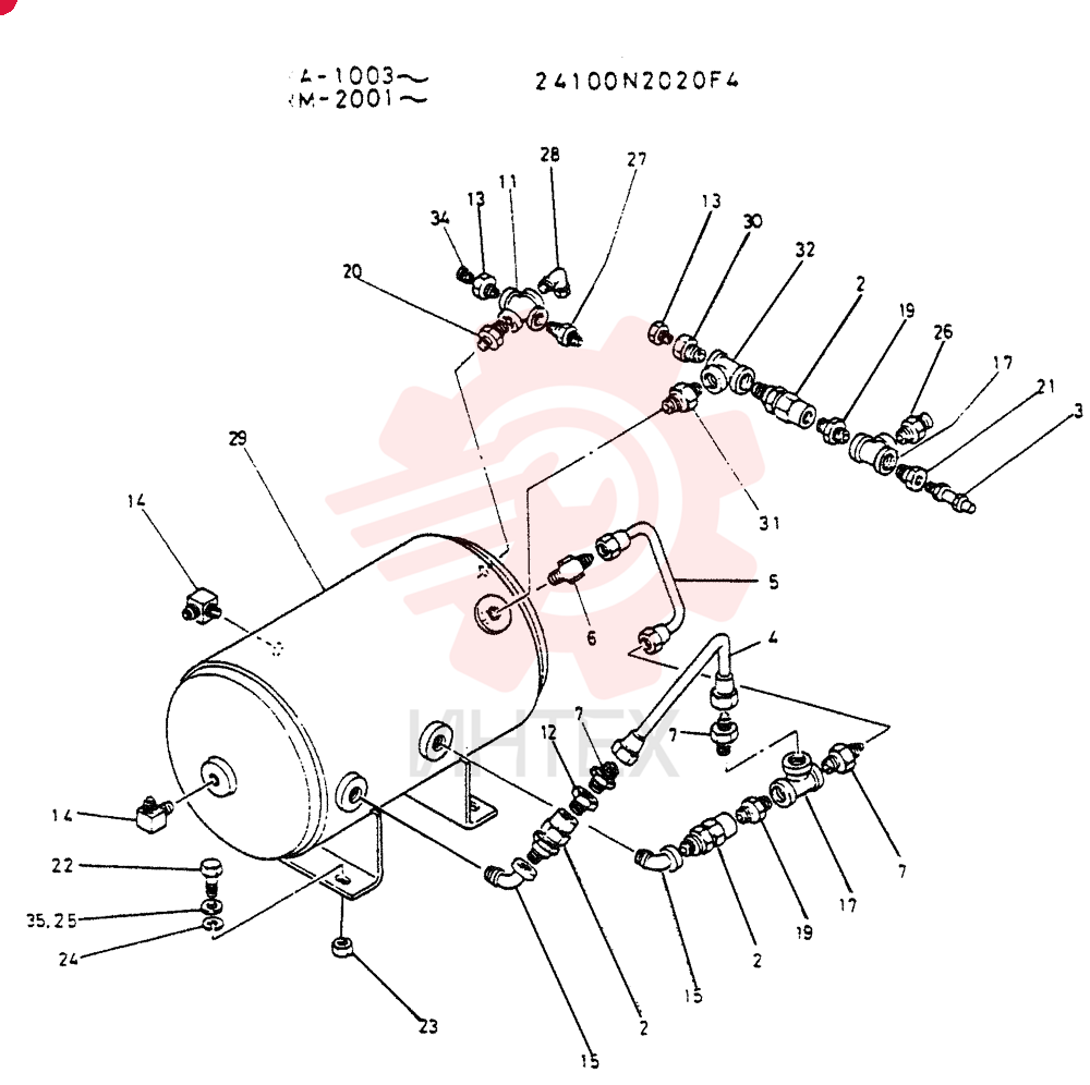AIR RESERVOIR 24100N2020F4
