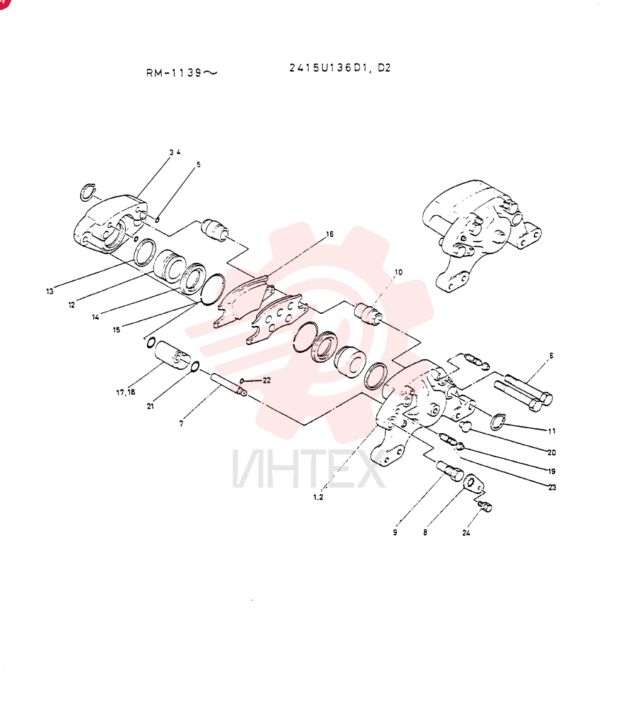 BRAKE ASSY. 2415U136D1 (1)