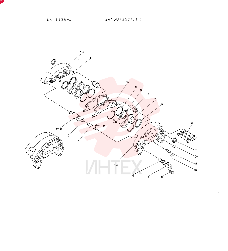 BRAKE ASSY. 2415U135D2 (1)