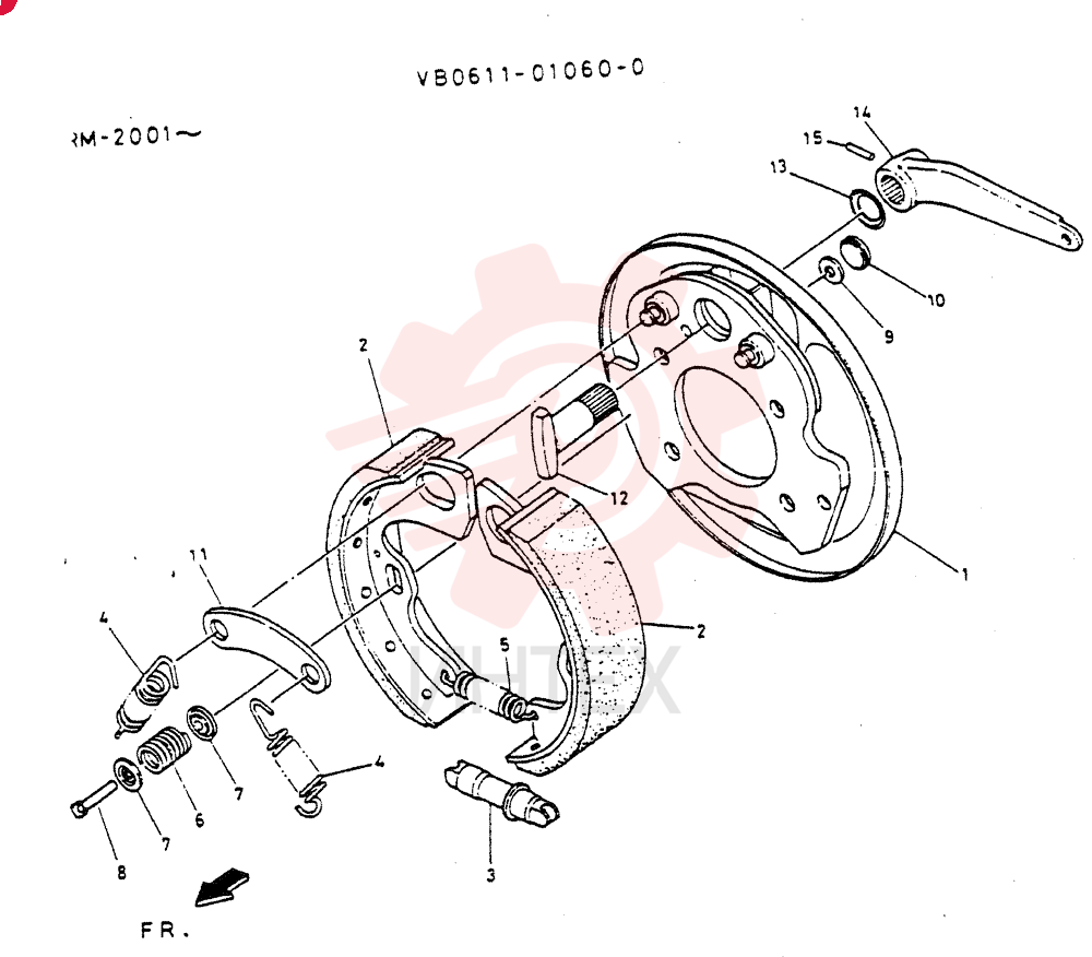 BRAKE ASSY. VB0611-01060-0 (1)