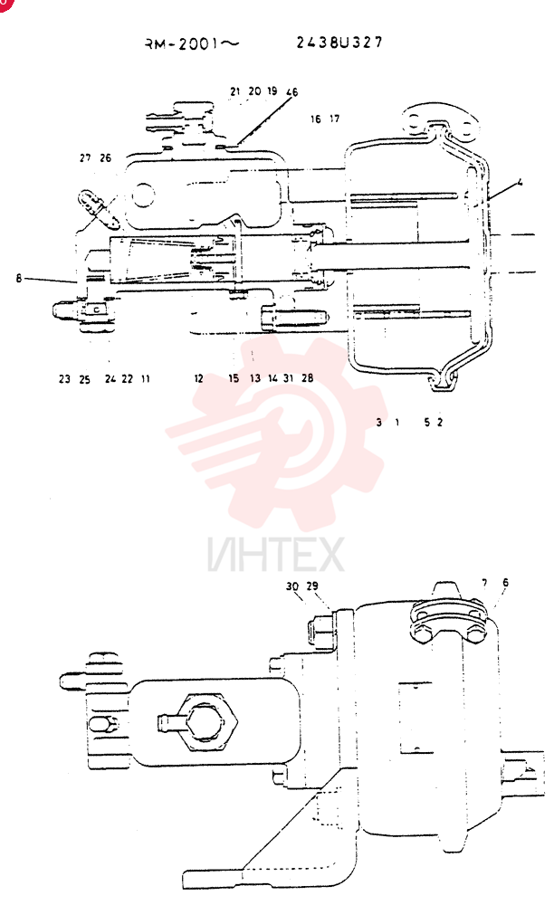 BRAKE CYLINDER 2438U327 (2)