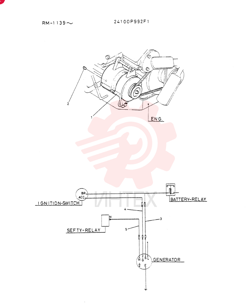 GENERATOR ASSY 24100P992F1