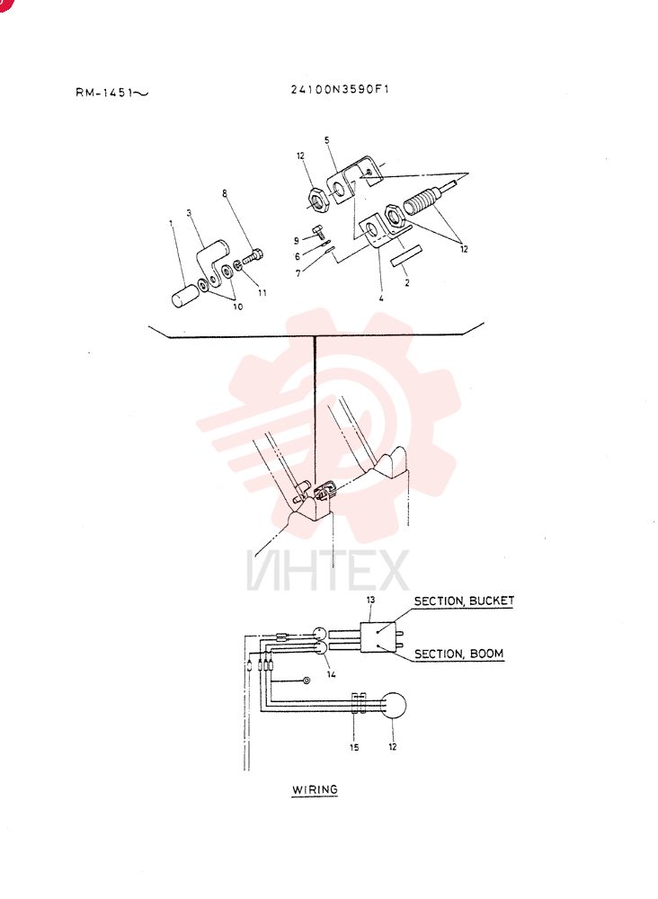 Схема (LK500) - WHEEL LOADER BTW RM1139 - RM2000 (1/03-12/03) 24100N3590F1 (1)