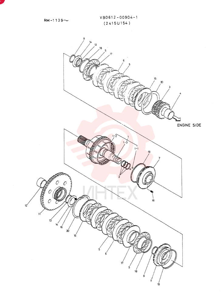 Схема (LK500) - WHEEL LOADER BTW RM1139 - RM2000 (1/03-12/03) VB0612-00904-1