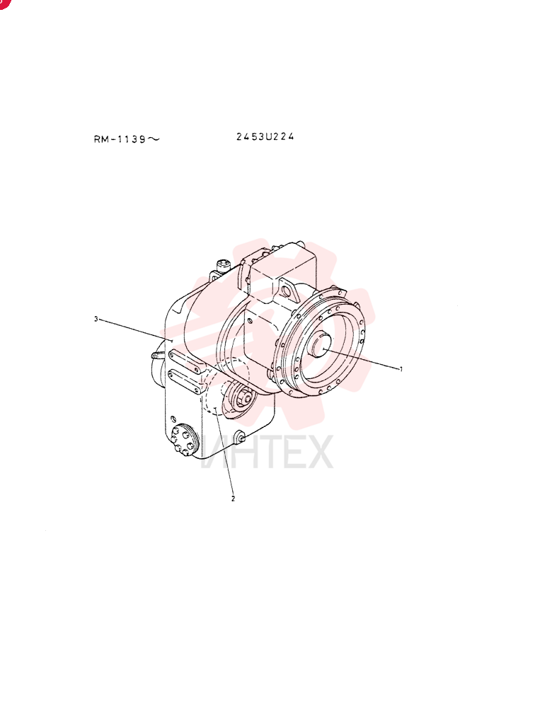 Схема (LK500) - WHEEL LOADER BTW RM1139 - RM2000 (1/03-12/03) 2453U224