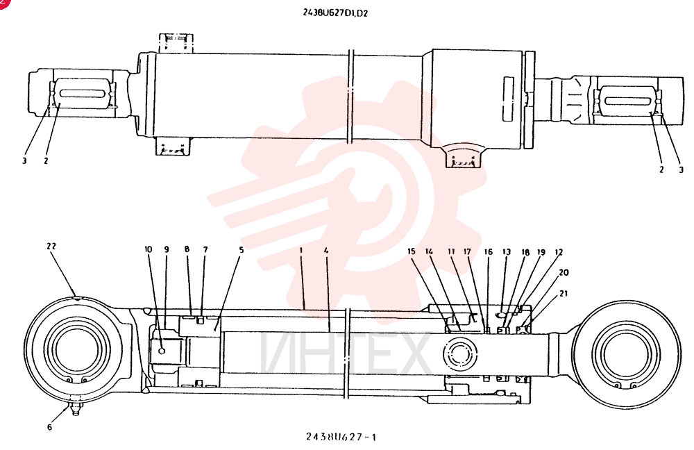 STEERING CYLINDER 2438U627D1 (2)
