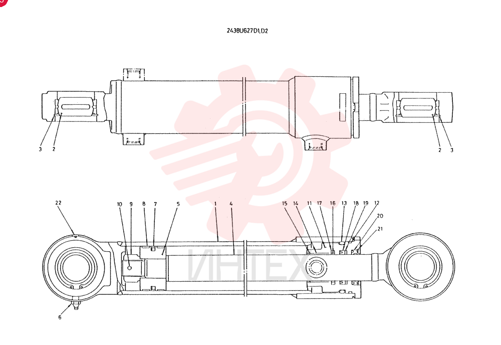 STEERING CYLINDER 2438U627D1 (1)