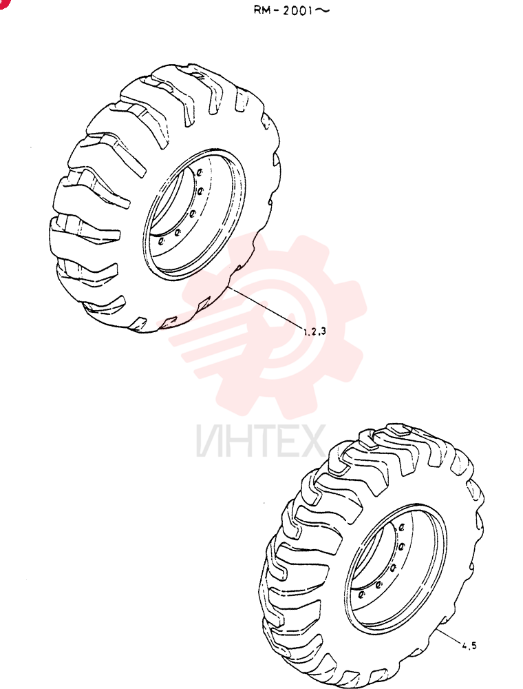 TIRE,   SPARE RM754-001