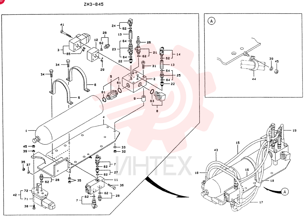 ACCUMULATOR ASSY, Start Serial: 2201-